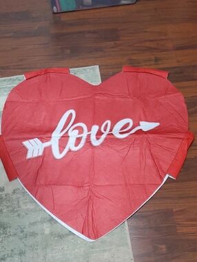 Men Or Women LOVE costume Red Heart 'Love' Skirt. Oversized. Lets Make A Deal..
